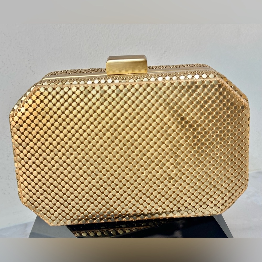 Whiting & Davis gold 
Metal Minaudière vintage evening - Picture 12 of 16
